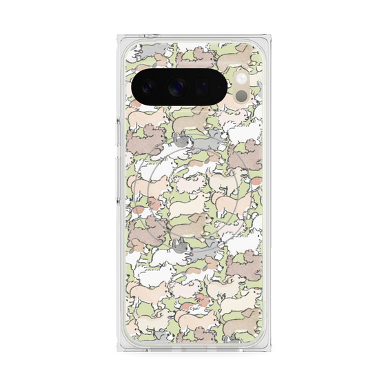 Premium Square Case with Pixelsnap［ Hello, It's Dog - Full of Dogs ］