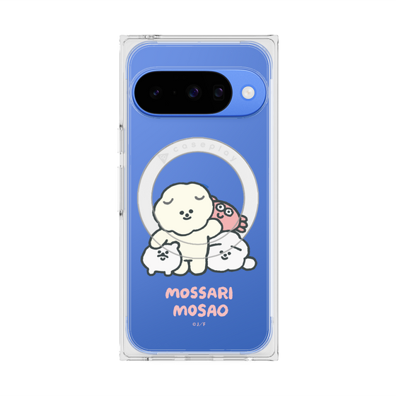 Premium Square Case with Pixelsnap［ Mossari Mosao - Everyone Together - Clear ］