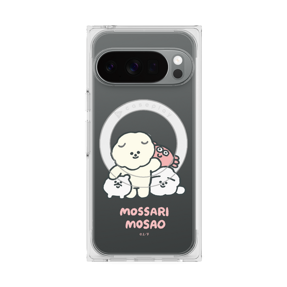 Premium Square Case with Pixelsnap［ Mossari Mosao - Everyone Together - Clear ］