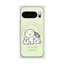Premium Square Case with Pixelsnap［ Mossari Mosao - Everyone Together - Green ］