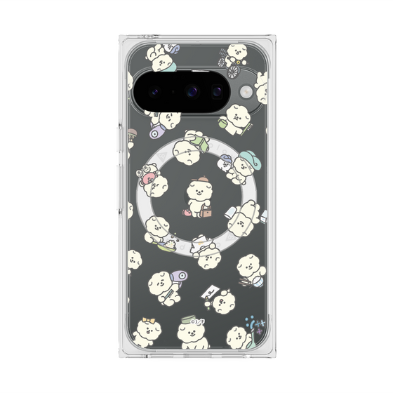 Premium Square Case with Pixelsnap［ Mossari Mosao - Lots of Mosao - Clear ］