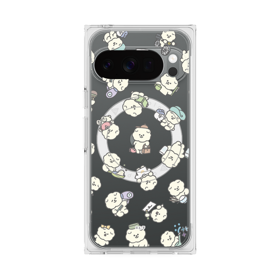 Premium Square Case with Pixelsnap［ Mossari Mosao - Lots of Mosao - Clear ］