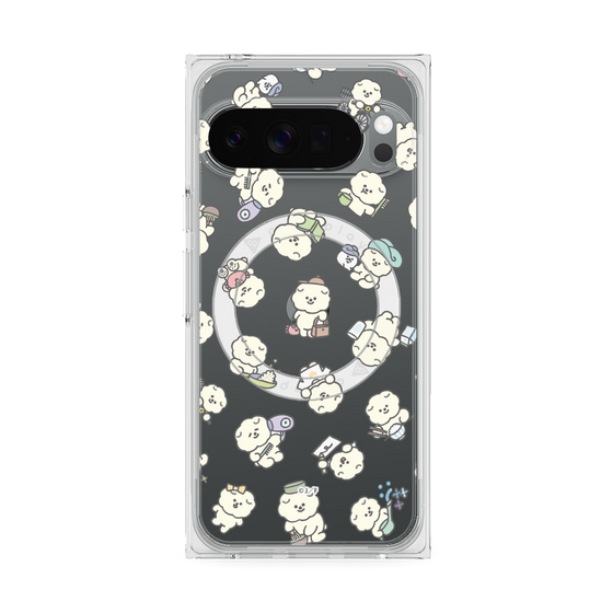 Premium Square Case with Pixelsnap［ Mossari Mosao - Lots of Mosao - Clear ］