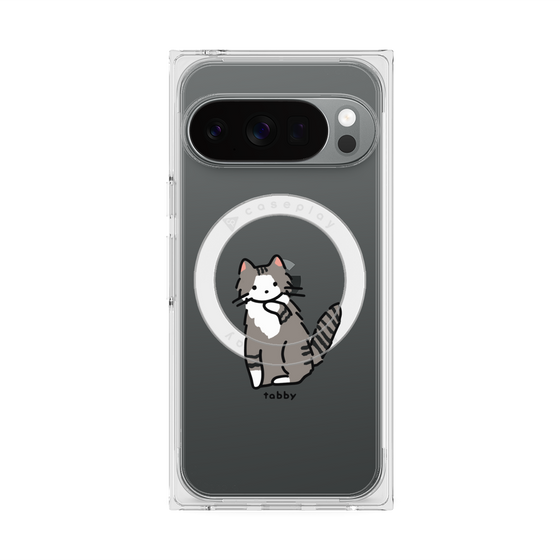 Premium Square Case with Pixelsnap［ Original - CASEPLAY Cat - tabby ］
