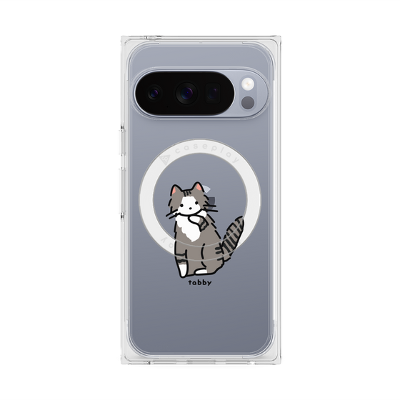 Premium Square Case with Pixelsnap［ Original - CASEPLAY Cat - tabby ］