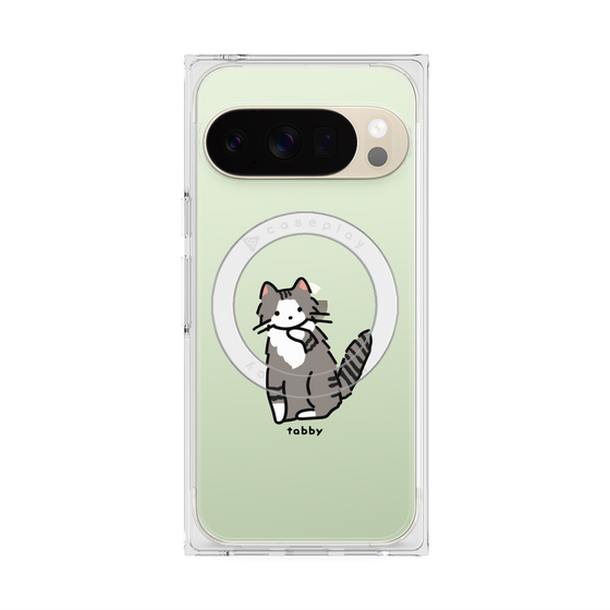 Premium Square Case with Pixelsnap［ Original - CASEPLAY Cat - tabby ］