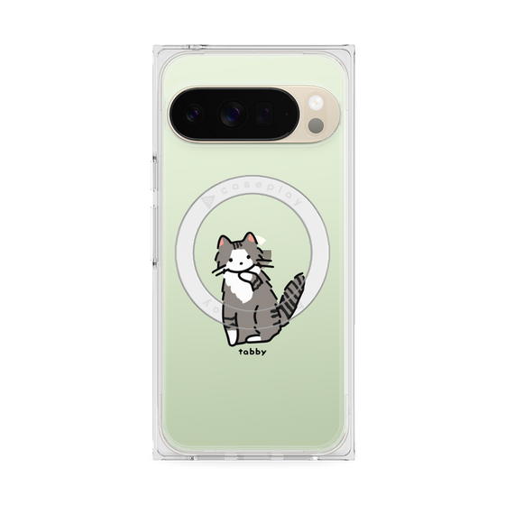 Premium Square Case with Pixelsnap［ Original - CASEPLAY Cat - tabby ］