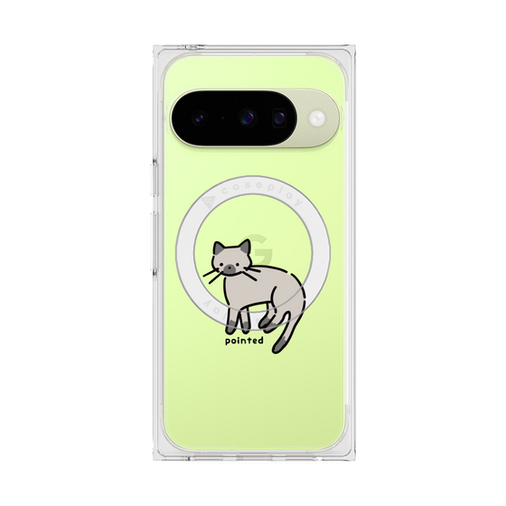 Premium Square Case with Pixelsnap［ Original - CASEPLAY Cat - pointed ］