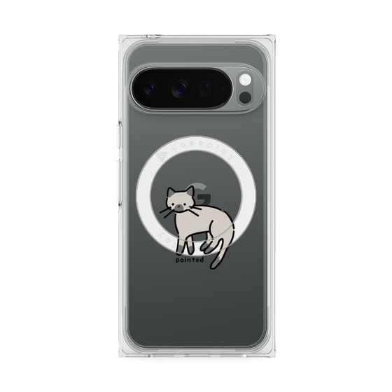 Premium Square Case with Pixelsnap［ Original - CASEPLAY Cat - pointed ］