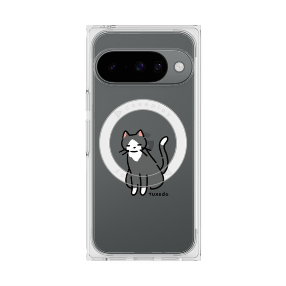 Premium Square Case with Pixelsnap［ Original - CASEPLAY Cat - tuxedo ］