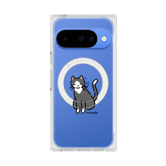 Premium Square Case with Pixelsnap［ Original - CASEPLAY Cat - tuxedo ］