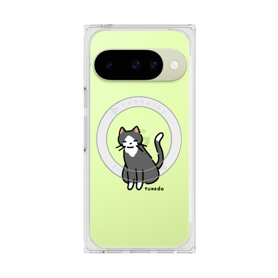 Premium Square Case with Pixelsnap［ Original - CASEPLAY Cat - tuxedo ］