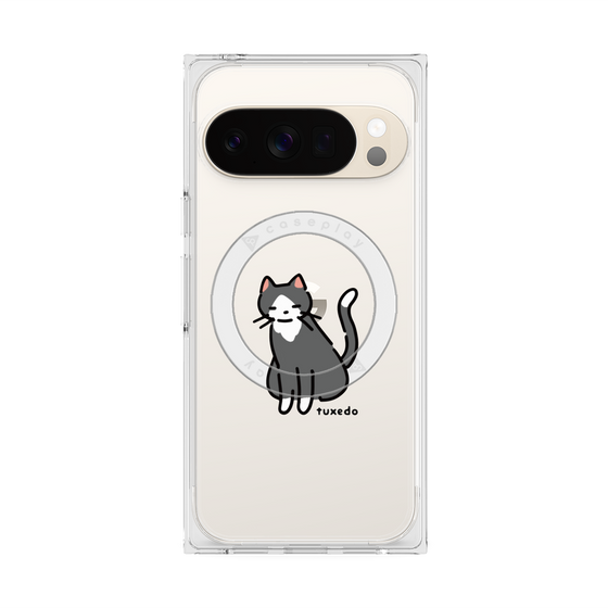 Premium Square Case with Pixelsnap［ Original - CASEPLAY Cat - tuxedo ］