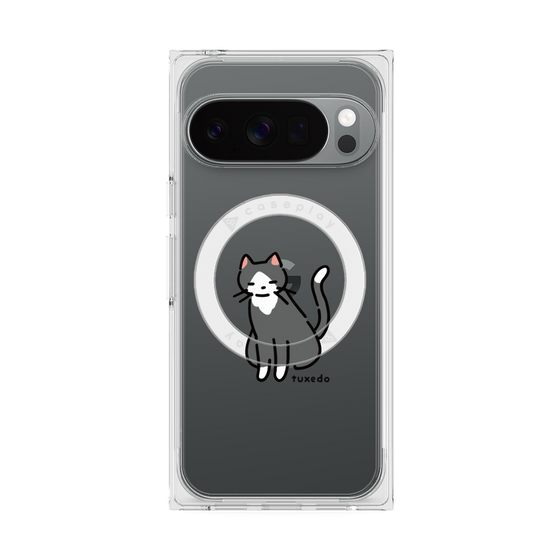 Premium Square Case with Pixelsnap［ Original - CASEPLAY Cat - tuxedo ］