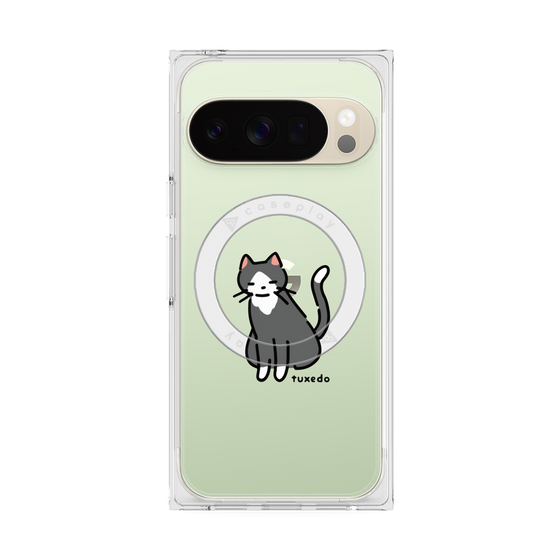 Premium Square Case with Pixelsnap［ Original - CASEPLAY Cat - tuxedo ］