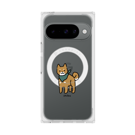 Premium Square Case with Pixelsnap［ Original - CASEPLAY Dog - shiba ］