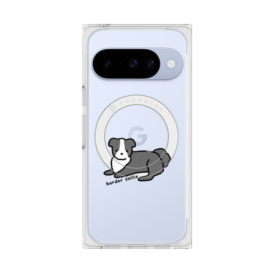 Premium Square Case with Pixelsnap［ Original - CASEPLAY Dog - border collie ］
