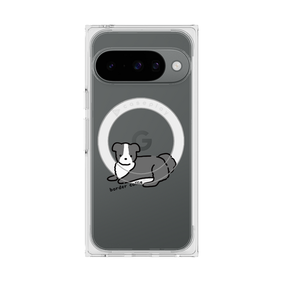 Premium Square Case with Pixelsnap［ Original - CASEPLAY Dog - border collie ］