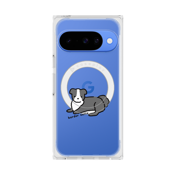 Premium Square Case with Pixelsnap［ Original - CASEPLAY Dog - border collie ］