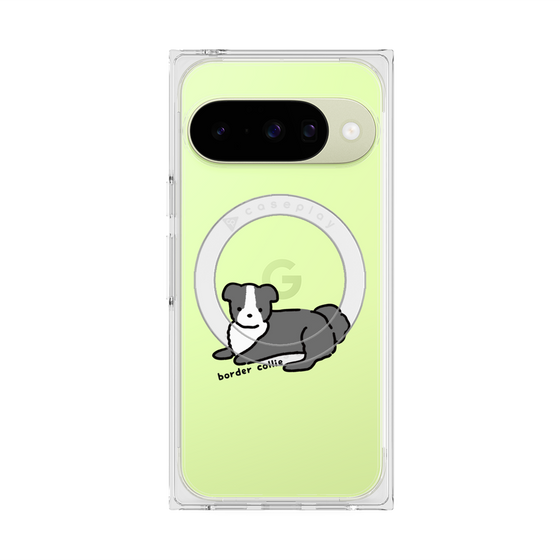 Premium Square Case with Pixelsnap［ Original - CASEPLAY Dog - border collie ］