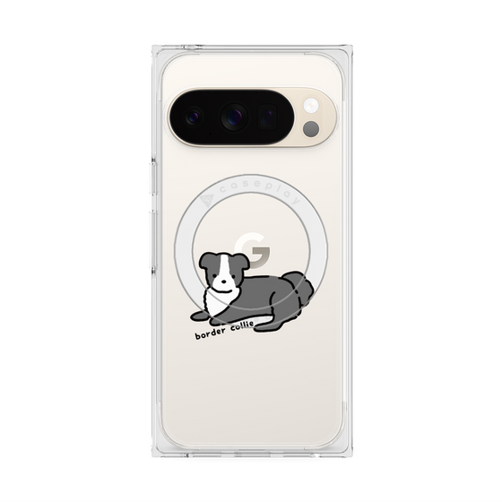 Premium Square Case with Pixelsnap［ Original - CASEPLAY Dog - border collie ］