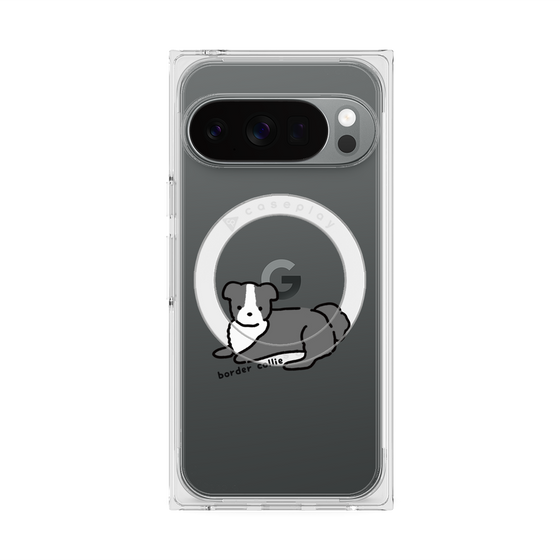 Premium Square Case with Pixelsnap［ Original - CASEPLAY Dog - border collie ］
