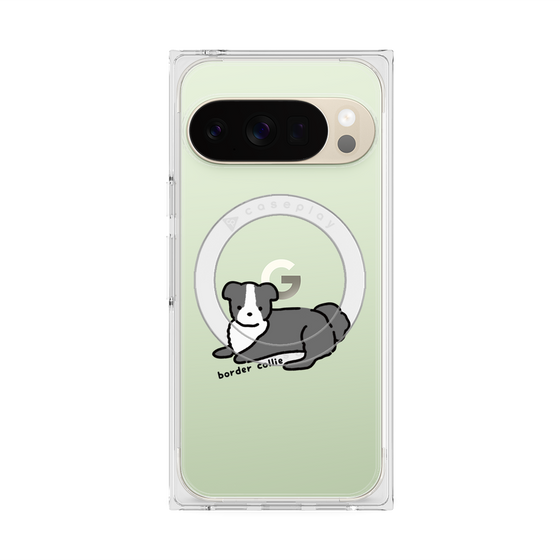 Premium Square Case with Pixelsnap［ Original - CASEPLAY Dog - border collie ］