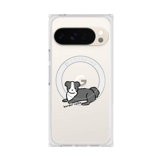 Premium Square Case with Pixelsnap［ Original - CASEPLAY Dog - border collie ］