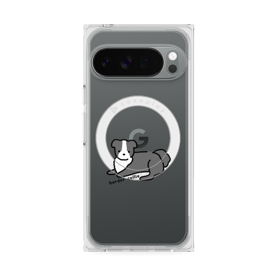 Premium Square Case with Pixelsnap［ Original - CASEPLAY Dog - border collie ］