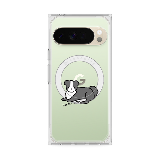 Premium Square Case with Pixelsnap［ Original - CASEPLAY Dog - border collie ］