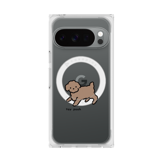 Premium Square Case with Pixelsnap［ Original - CASEPLAY Dog - Toy Pooh ］