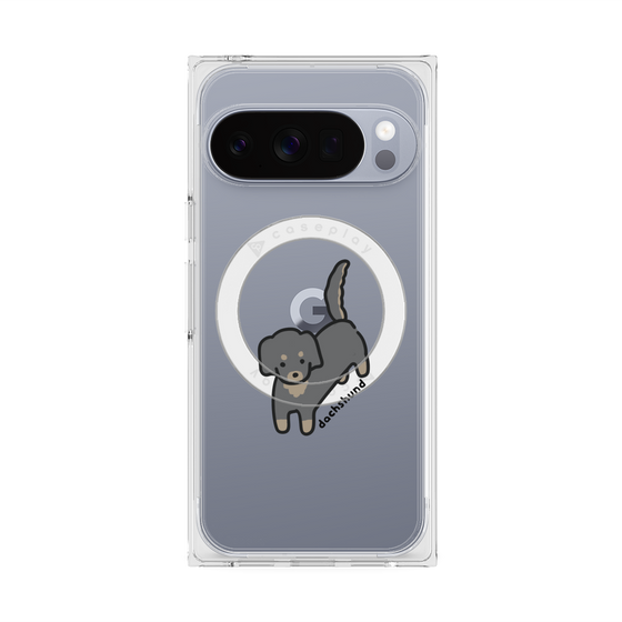 Premium Square Case with Pixelsnap［ Original - CASEPLAY Dog - Dachshund ］