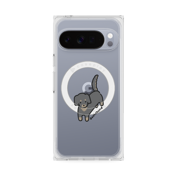 Premium Square Case with Pixelsnap［ Original - CASEPLAY Dog - Dachshund ］