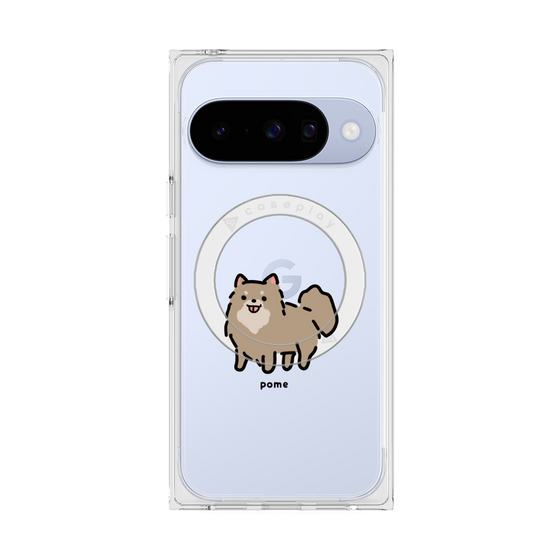 Premium Square Case with Pixelsnap［ Original - CASEPLAY Dog - Pome ］