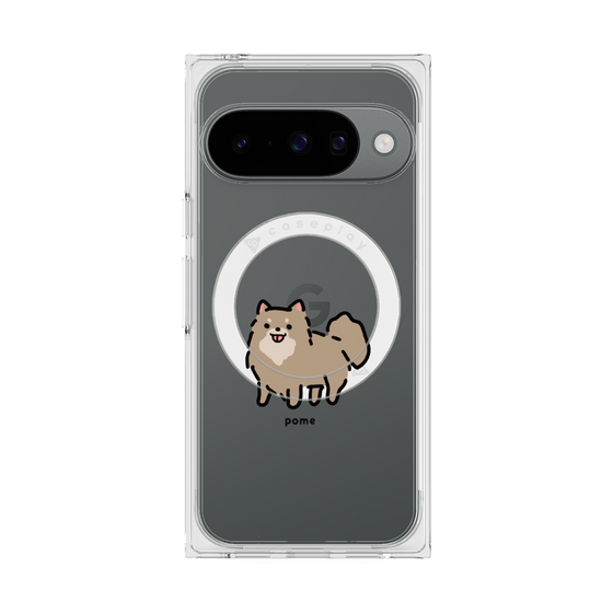Premium Square Case with Pixelsnap［ Original - CASEPLAY Dog - Pome ］