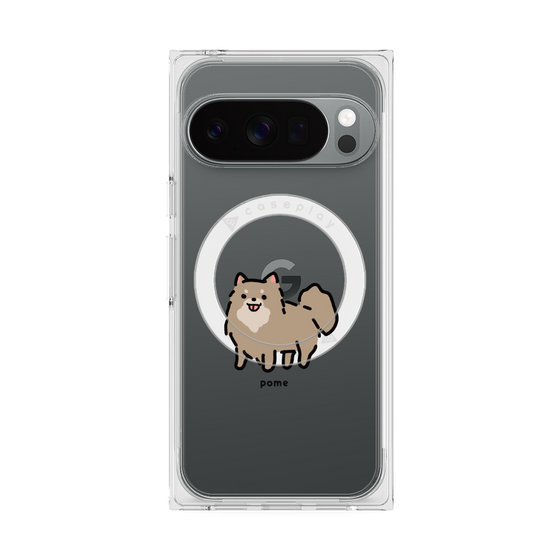 Premium Square Case with Pixelsnap［ Original - CASEPLAY Dog - Pome ］