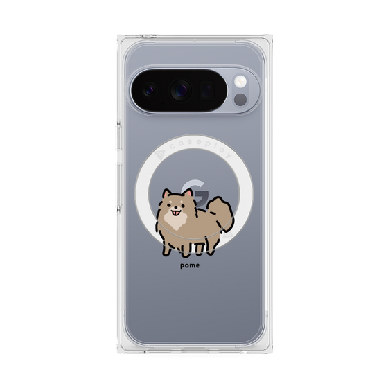 Premium Square Case with Pixelsnap［ Original - CASEPLAY Dog - Pome ］