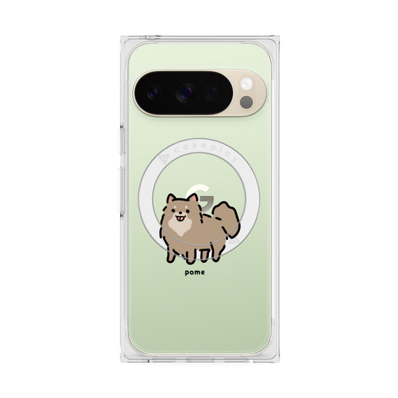 Premium Square Case with Pixelsnap［ Original - CASEPLAY Dog - Pome ］