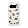Premium Square Case with Pixelsnap［ Original - CASEPLAY Dog All-over Pattern - color ］