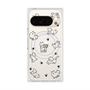 Premium Square Case with Pixelsnap［ Original - CASEPLAY Dog All-over Pattern - black ］