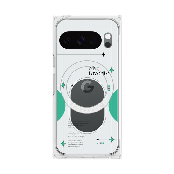 Premium Square Case with Pixelsnap［ Original - Instax Case - Green ］