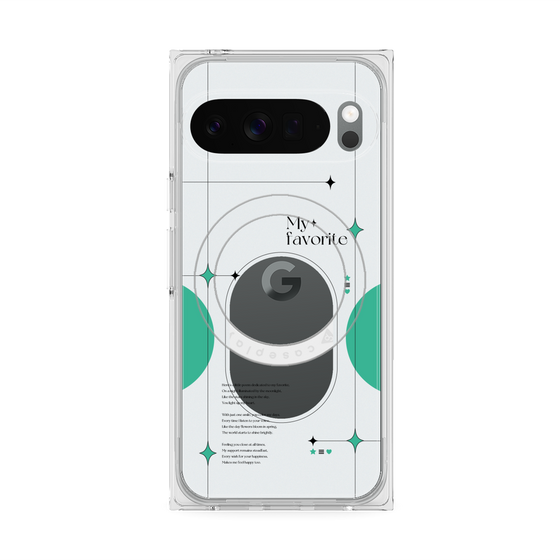 Premium Square Case with Pixelsnap［ Original - Instax Case - Green ］
