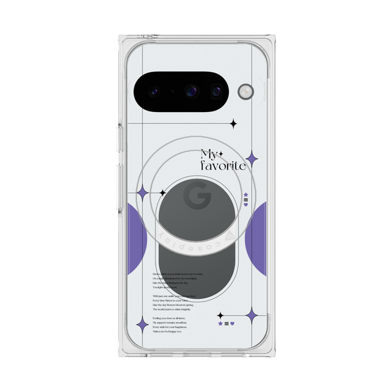Premium Square Case with Pixelsnap［ Original - Instax Case - Purple ］