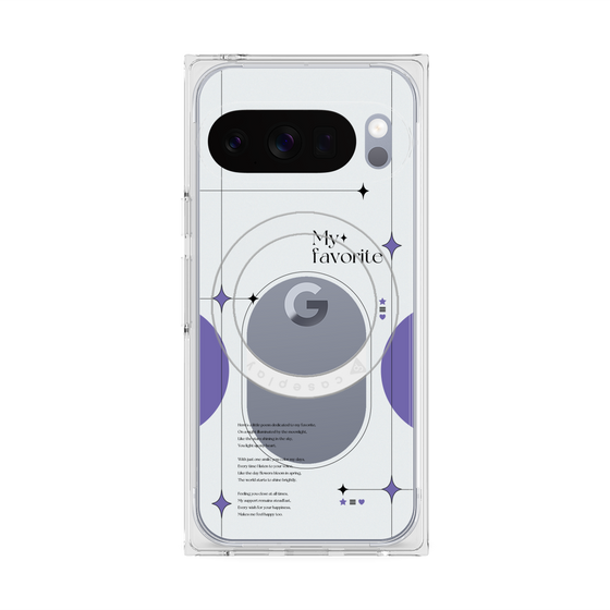 Premium Square Case with Pixelsnap［ Original - Instax Case - Purple ］