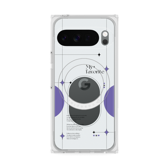 Premium Square Case with Pixelsnap［ Original - Instax Case - Purple ］