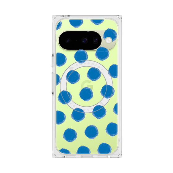 Premium Square Case with Pixelsnap［ Original - Favorite Color Polka Dots - Blue ］
