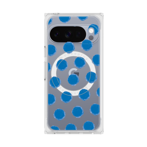 Premium Square Case with Pixelsnap［ Original - Favorite Color Polka Dots - Blue ］