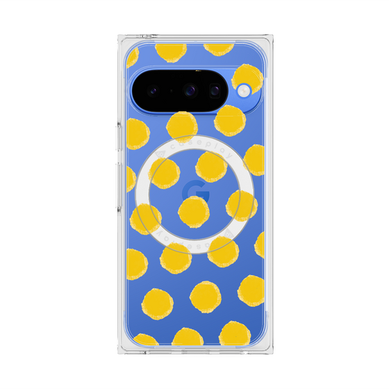 Premium Square Case with Pixelsnap［ Original - Favorite Color Polka Dots - Yellow ］