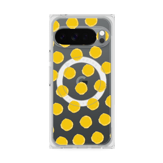Premium Square Case with Pixelsnap［ Original - Favorite Color Polka Dots - Yellow ］
