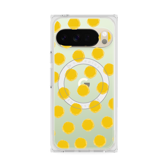 Premium Square Case with Pixelsnap［ Original - Favorite Color Polka Dots - Yellow ］